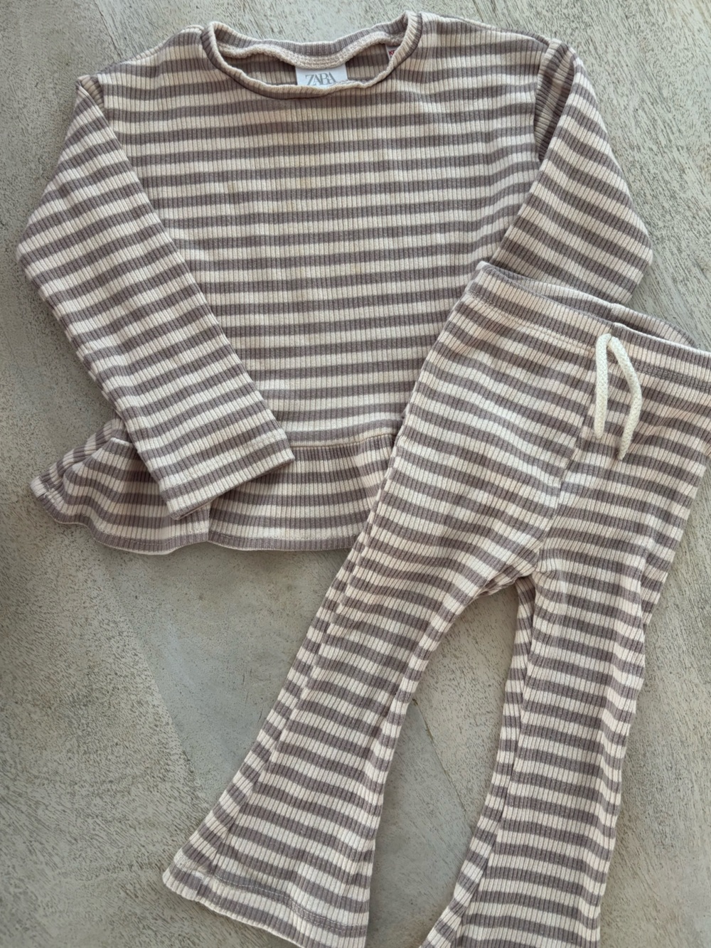 Zara Ribbed Striped set